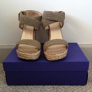 Stuart Weitzman Alex Crochet Wedge Sandal